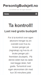 Mobile Screenshot of personligbudsjett.no